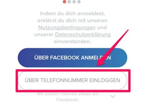 Tinder ohne Facebook [Schritt